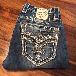 Rock revival men’s jeans